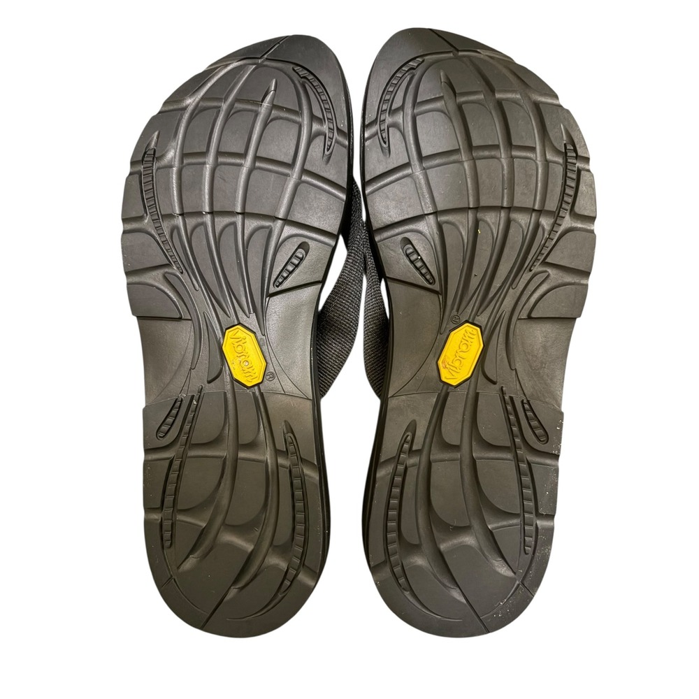 Chaco Flip Flops Size 9 Womens Black Vibram Sole LUVSEAT Sport Sandals Gorpcore - Picture 8 of 9